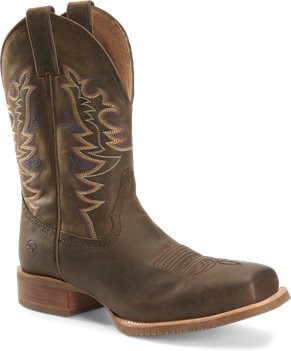 Brown Double H Boot Mens 11 inch Wide Square Toe Roper